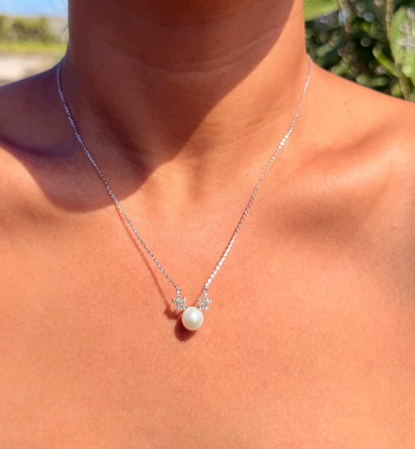 Antler Necklace · Pearl