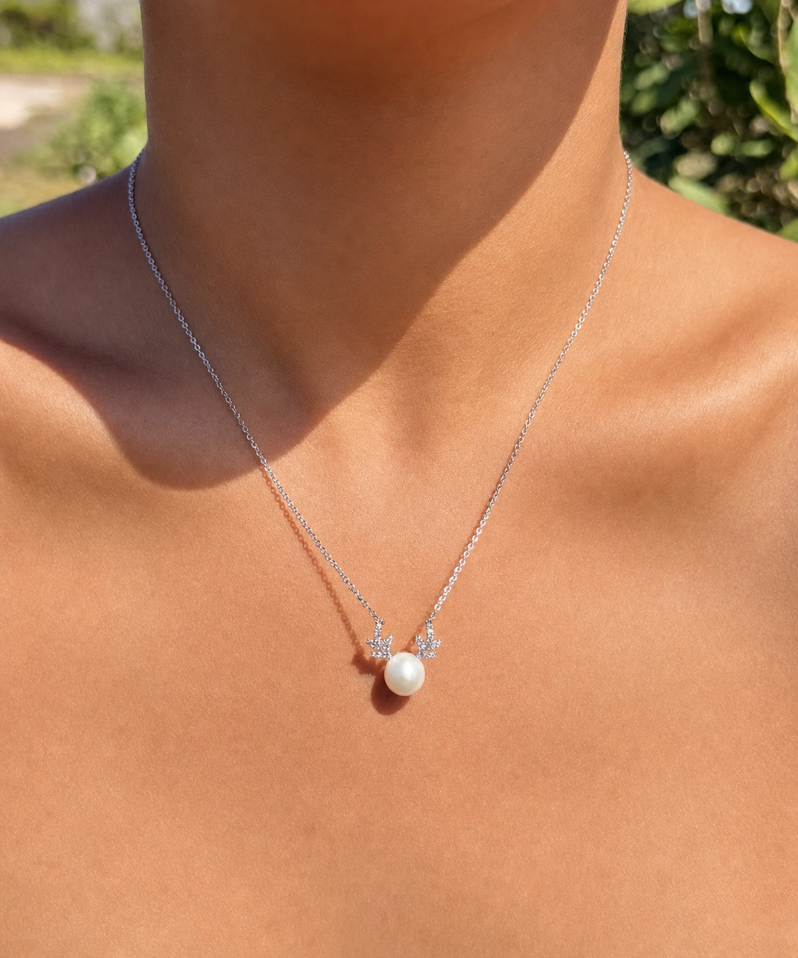 Antler Necklace · Pearl